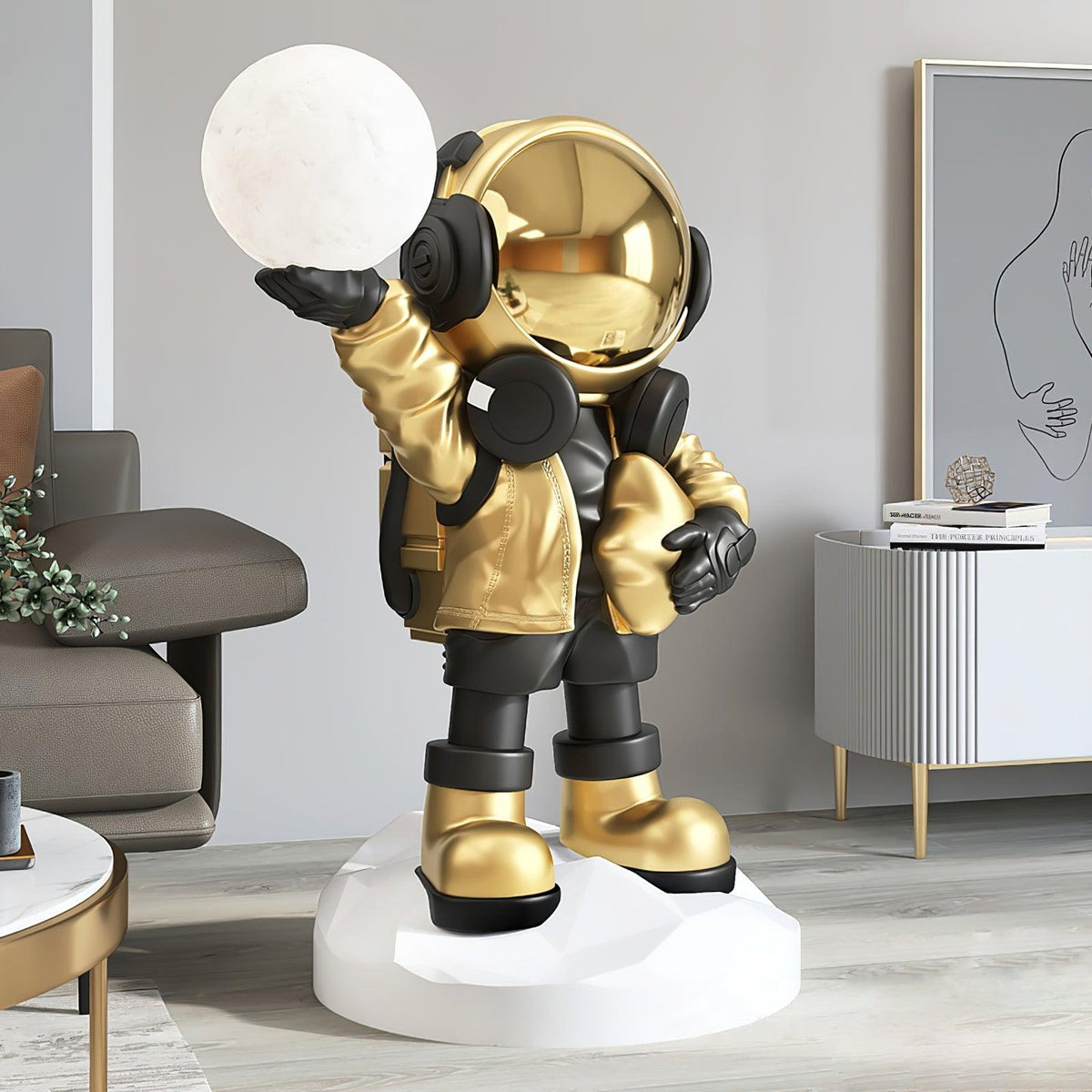 Dama moderne vloerlamp van hars