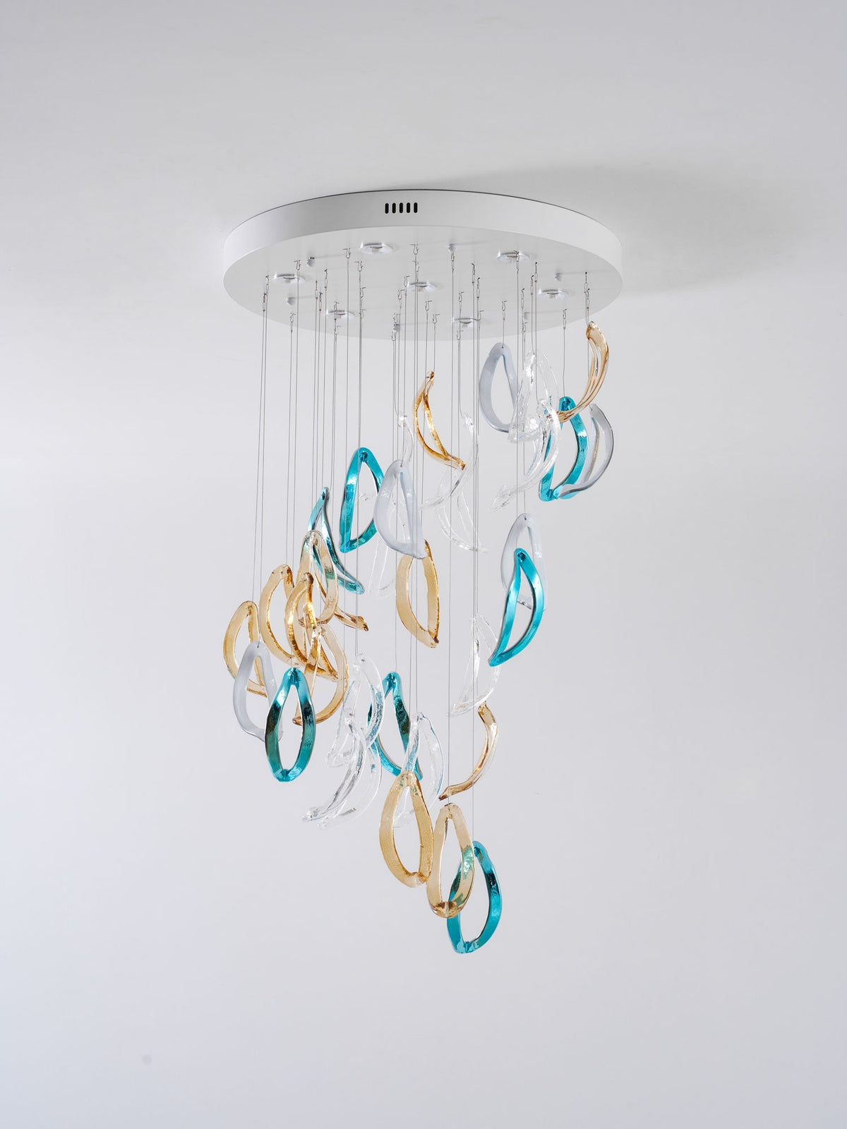 AquaFlux Grand Cascade Ripple glas Art Customize Kroonluchter