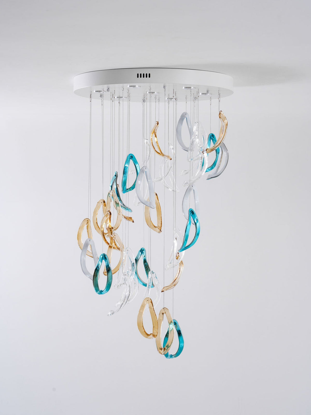 AquaFlux Grand Cascade Ripple glas Art Customize Kroonluchter
