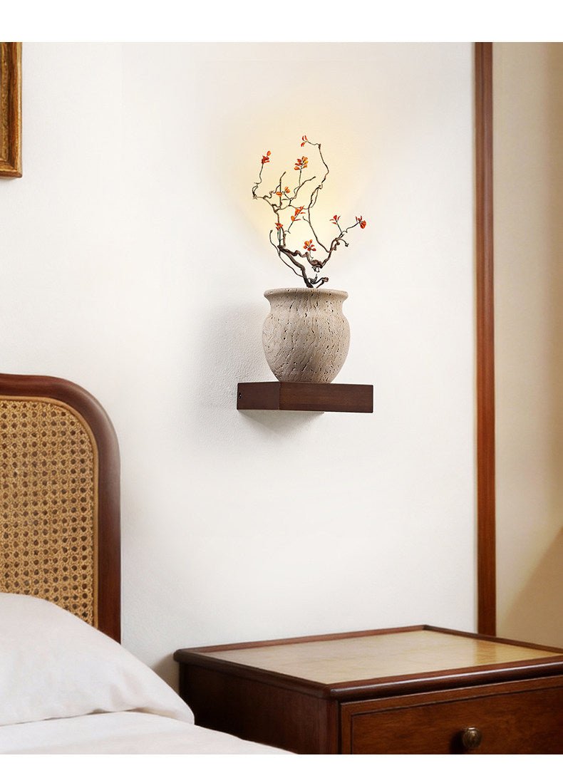 Teriinine sculpturale wandlamp