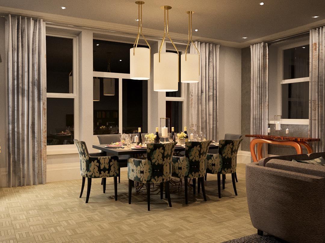 Cex Arborescence Kroonluchter LED 3-Lights messing Modern