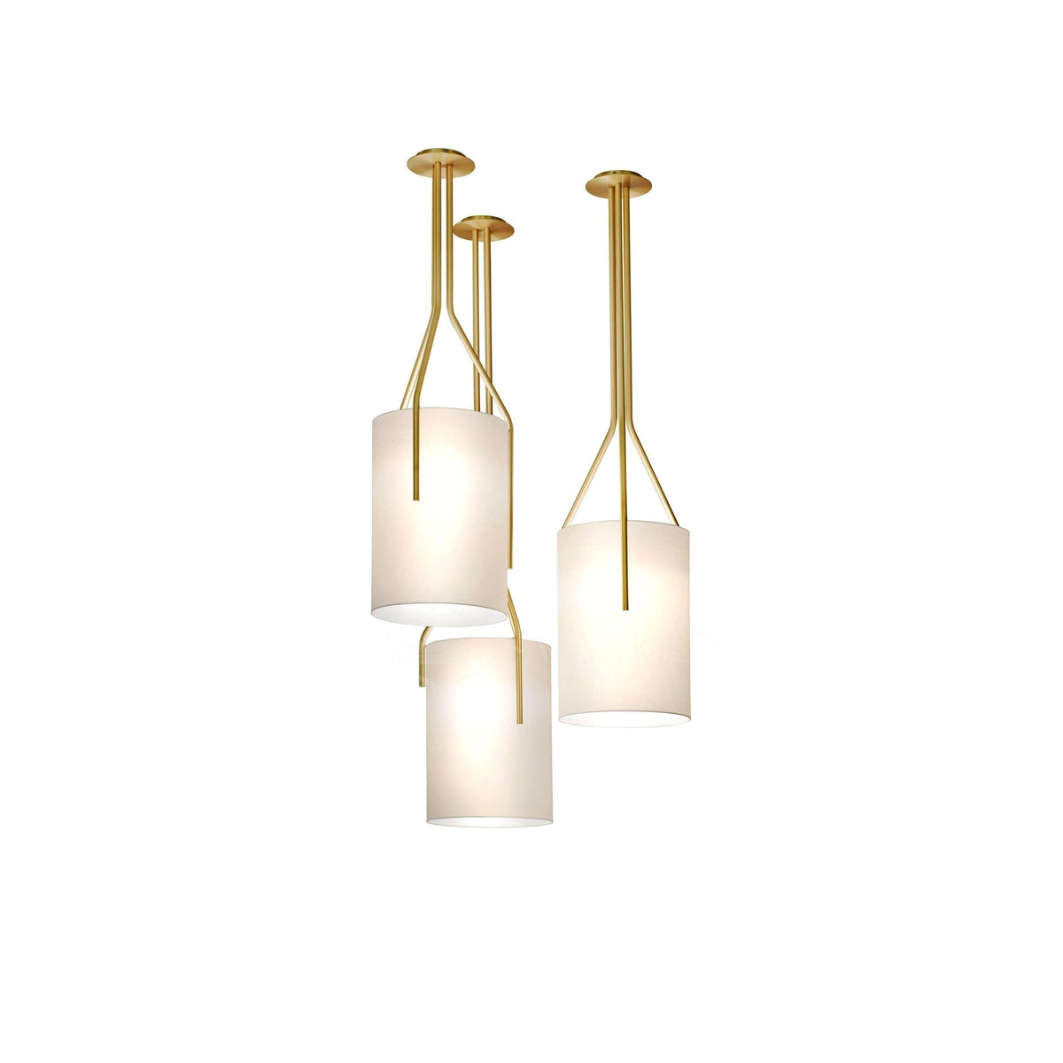 Cex Arborescence Kroonluchter LED 3-Lights messing Modern