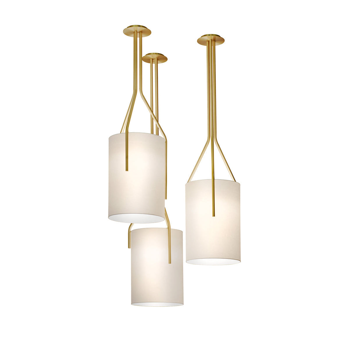 Cex Arborescence Kroonluchter LED 3-Lights messing Modern