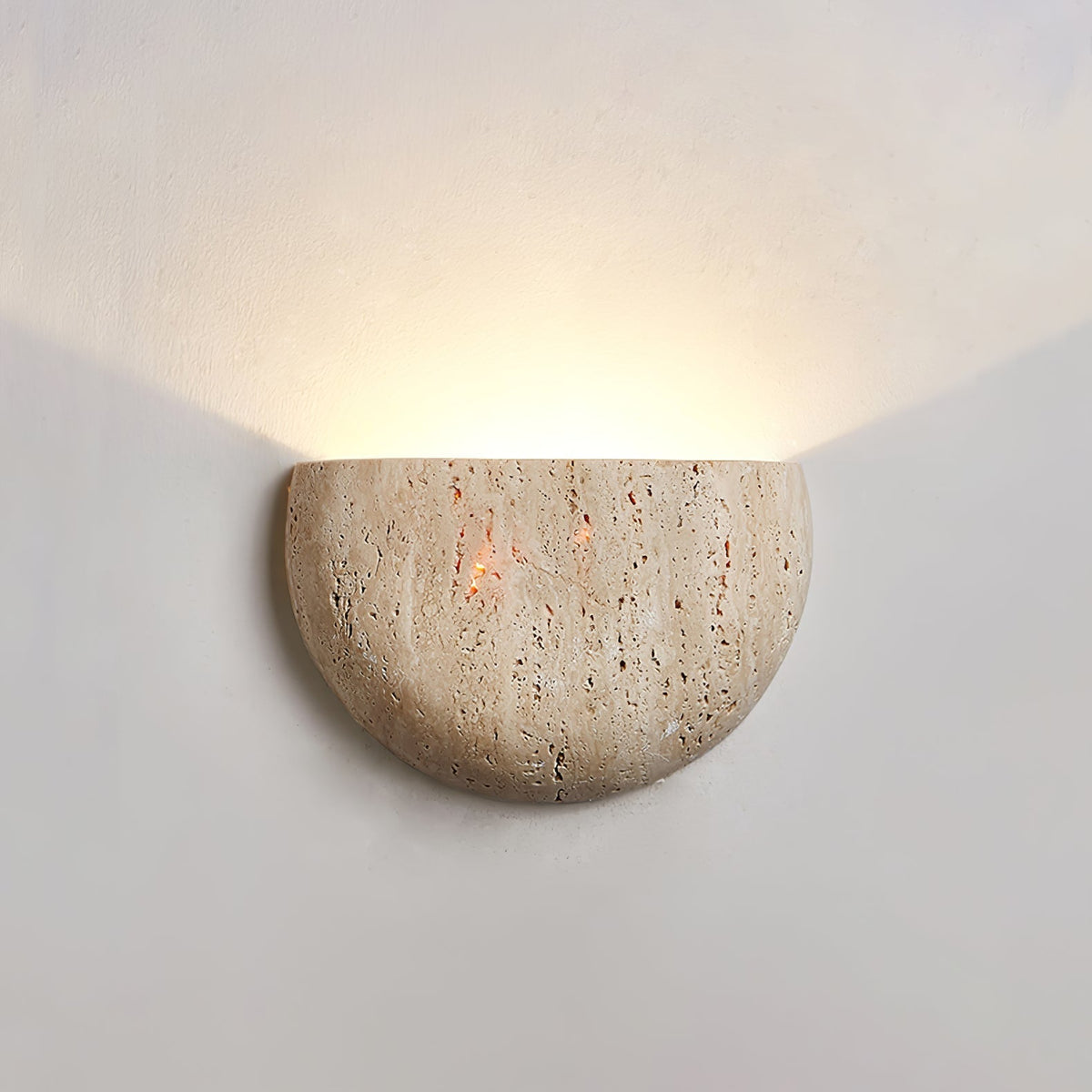 Armarel Half Moon travertin wandlamp