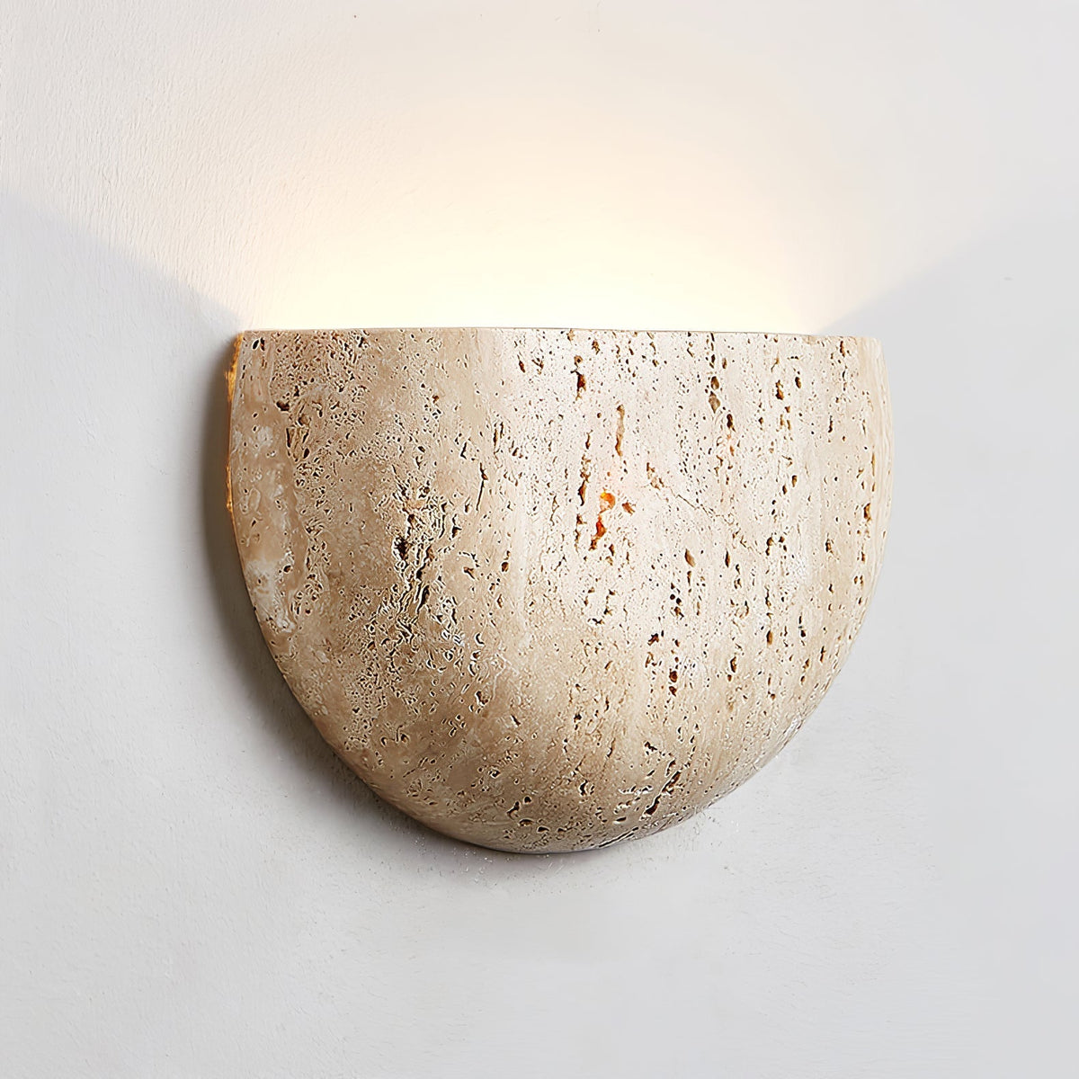 Armarel Half Moon travertin wandlamp