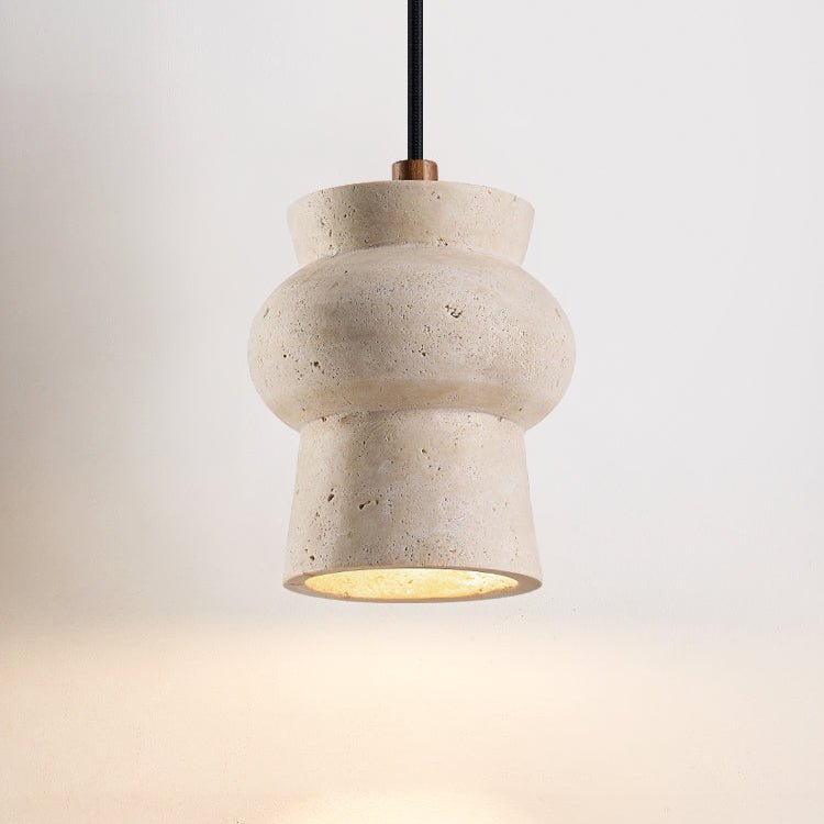 Dynt Timeless hanglamp van geel travertin