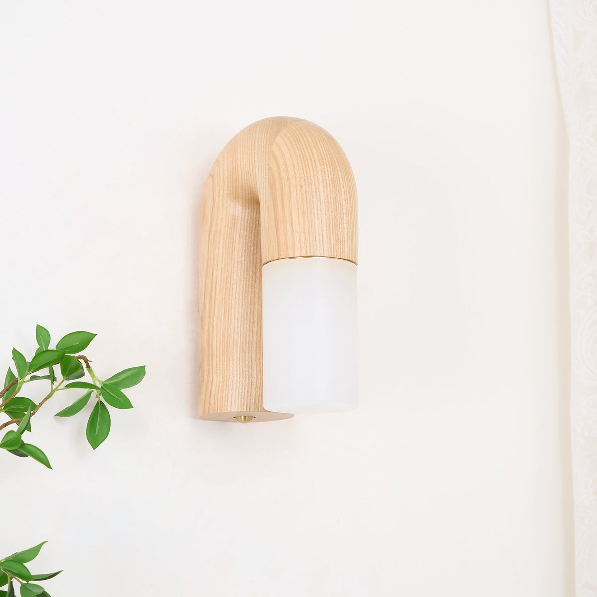 King Moderne minimalistische wandlamp van hout