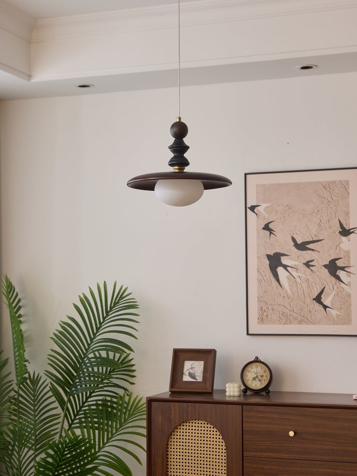 Syraeeth Premium Noordse kunst houten hanglamp