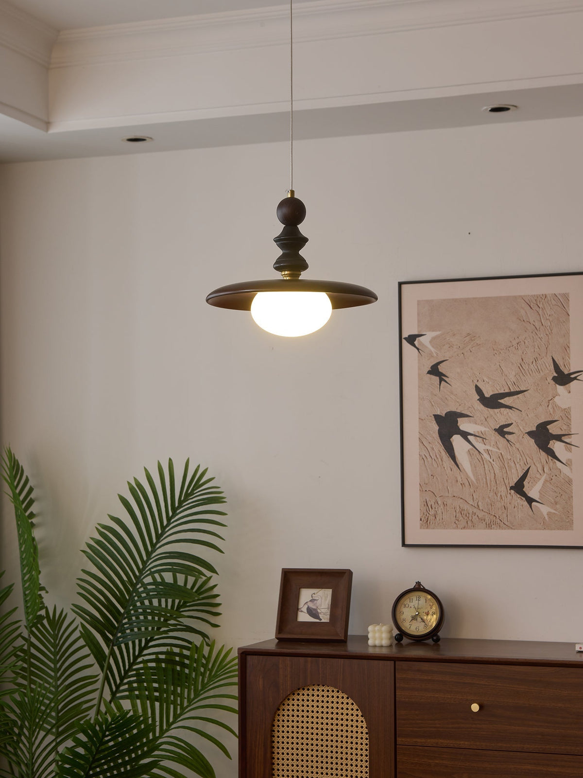 Syraeeth Premium Noordse kunst houten hanglamp