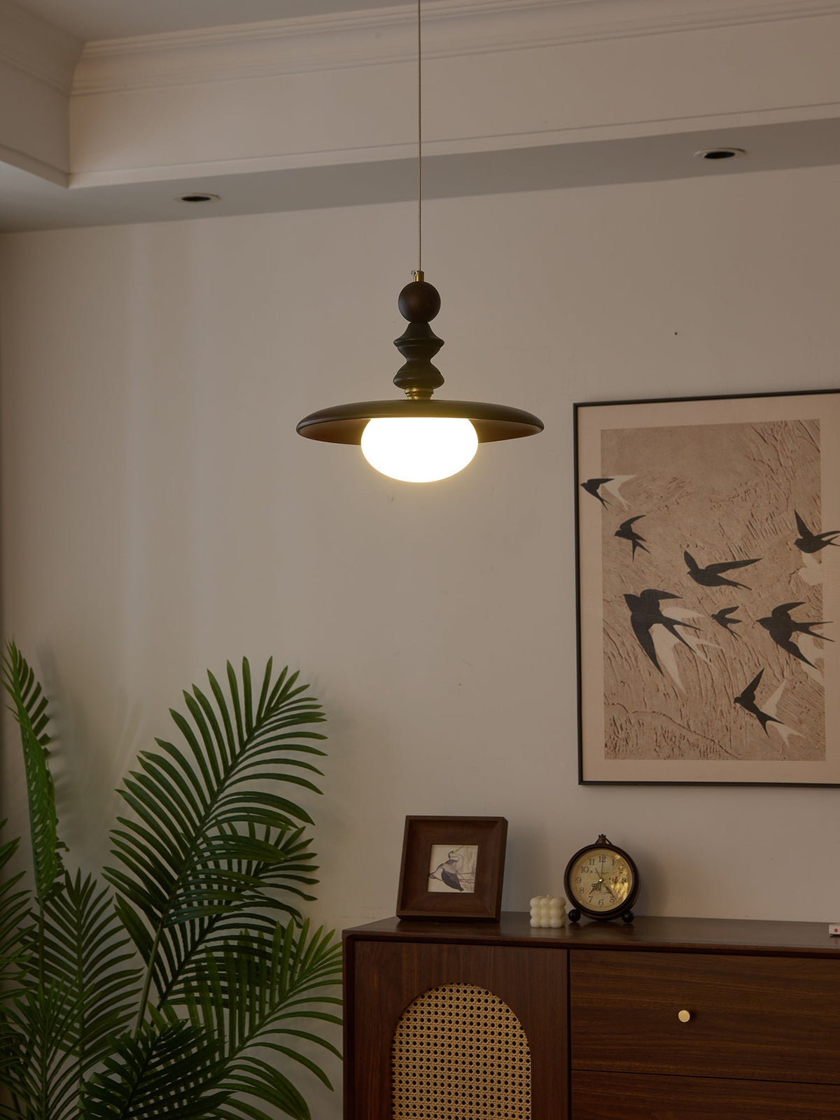 Syraeeth Premium Noordse kunst houten hanglamp