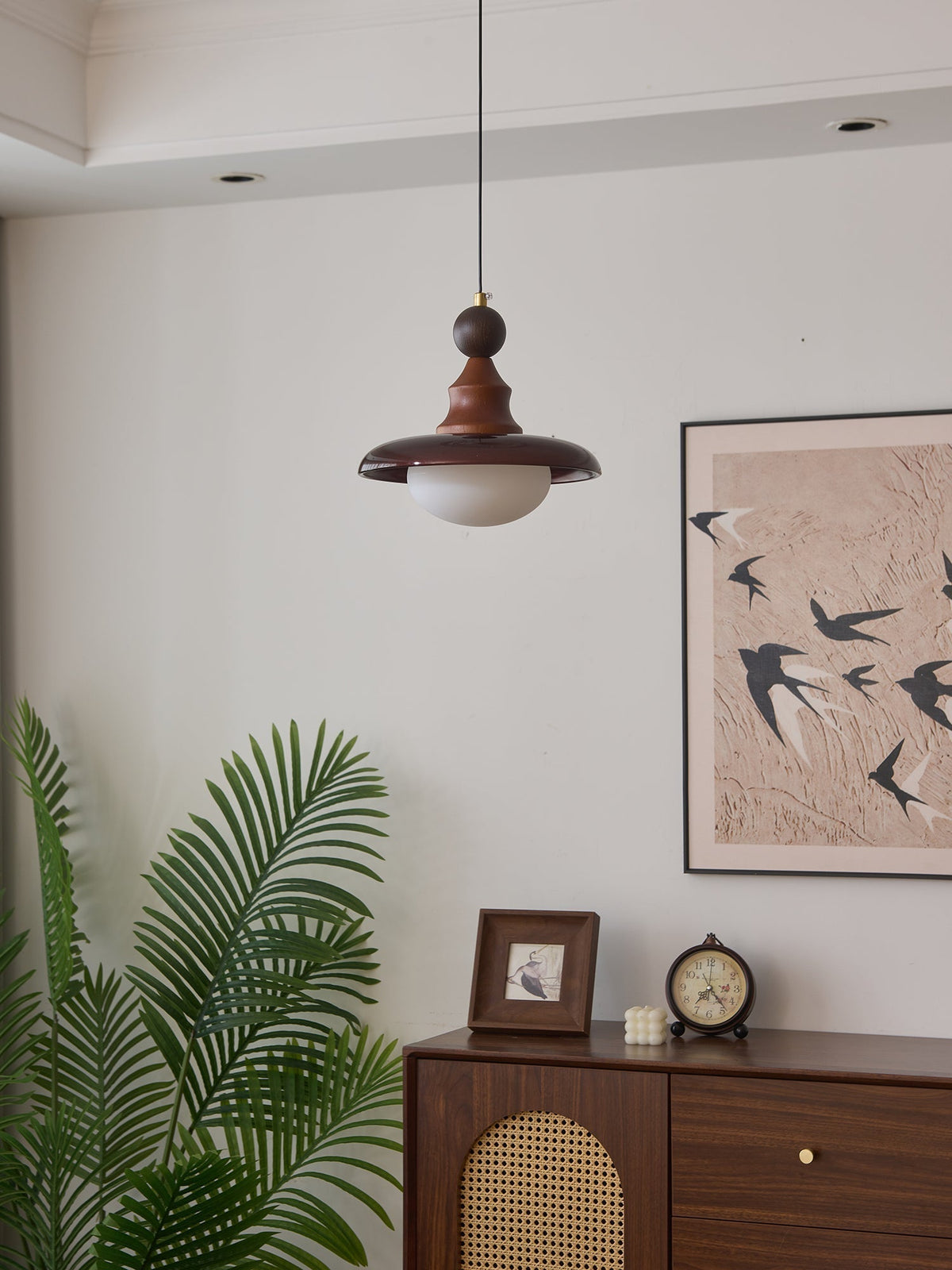 Syraeeth Premium Noordse kunst houten hanglamp