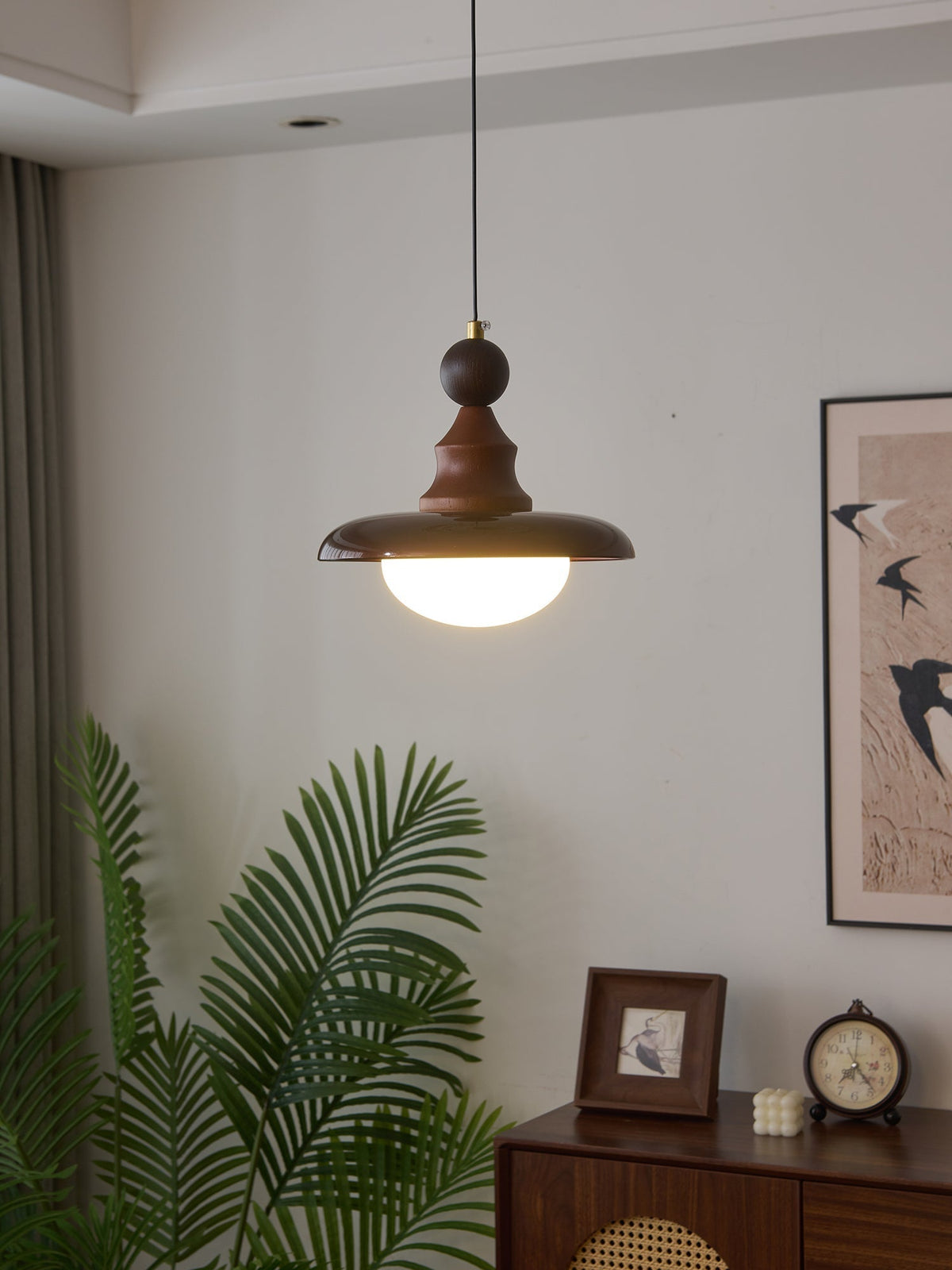 Syraeeth Premium Noordse kunst houten hanglamp