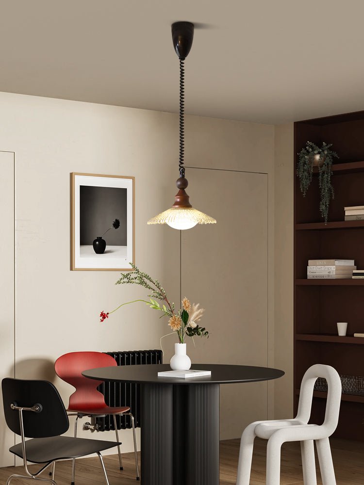 Syraeeth Premium Noordse kunst houten hanglamp