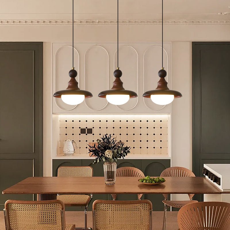 Syraeeth Premium Noordse kunst houten hanglamp