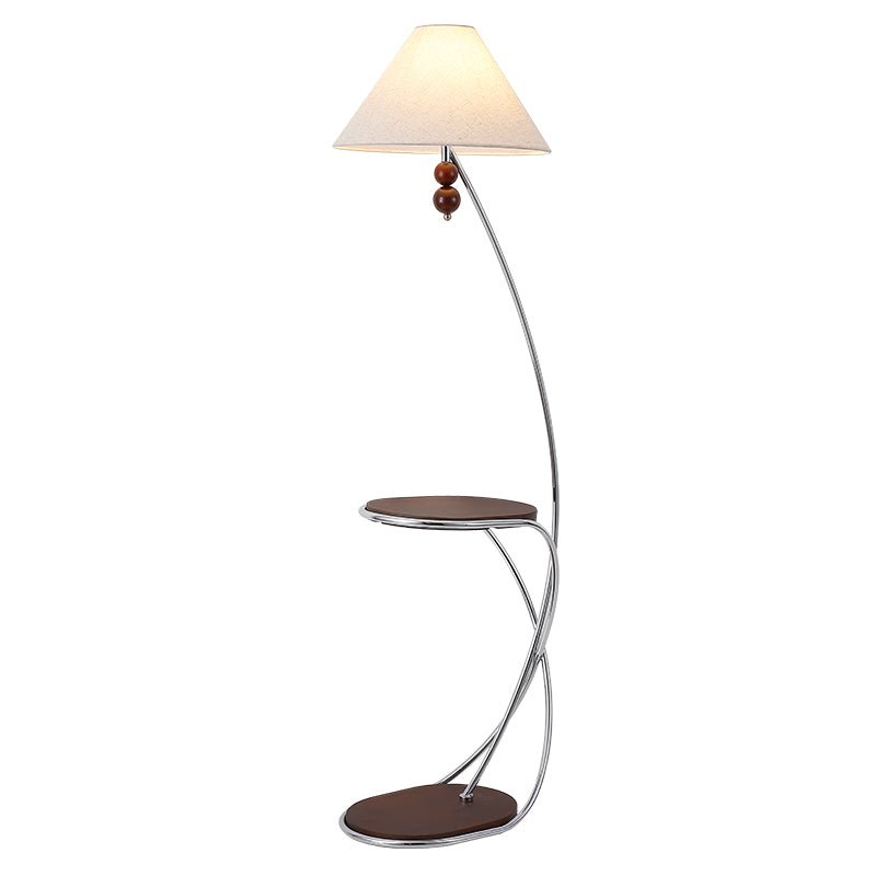 Elaorina gebogen plank vloerlamp