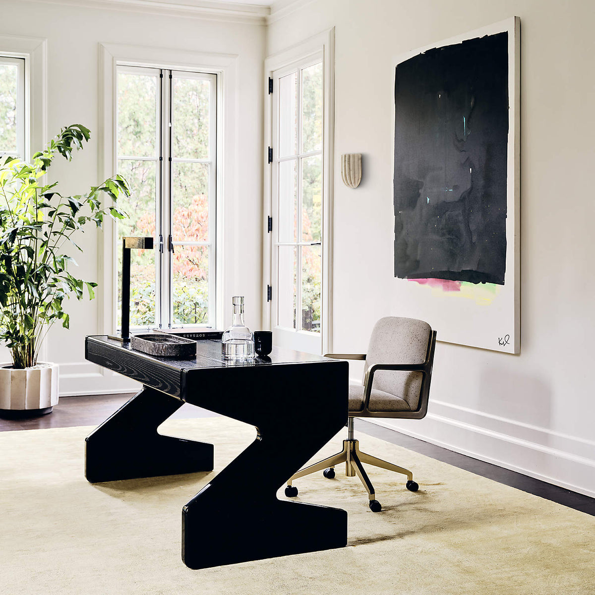 Tinduvys elegantie Ariel Enkele Marmeren Gefluteerde wandlamp