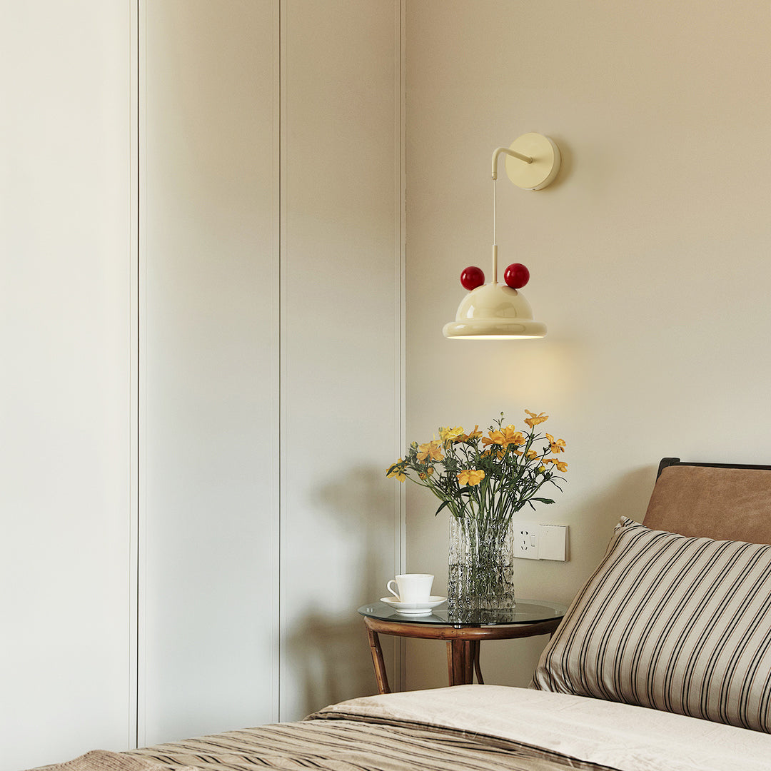 Pomeiro wandlamp Crème Metaal Modern Woonkamer | Cielum