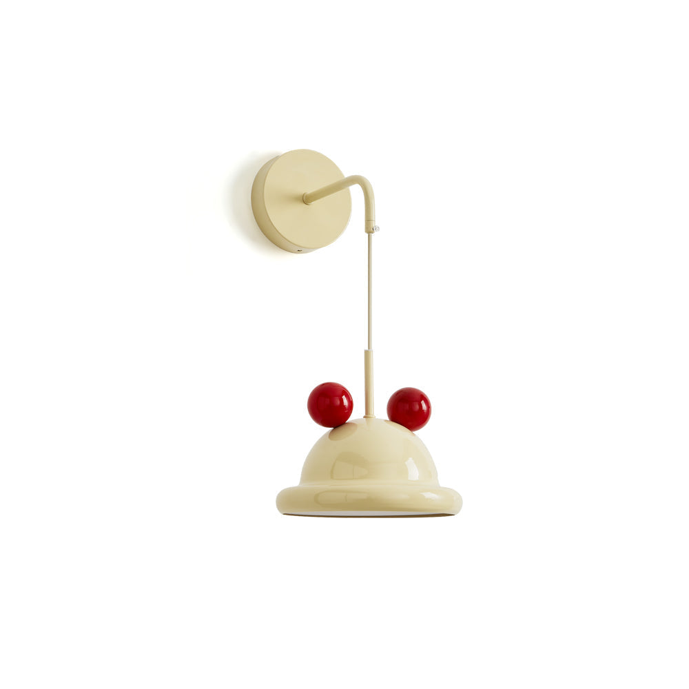 Pomeiro wandlamp Crème Metaal Modern Woonkamer | Cielum