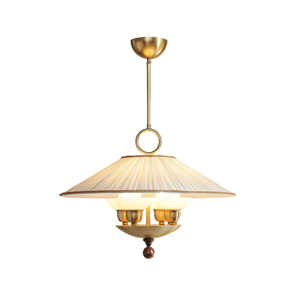 Umbera hanglamp met geplooide kap