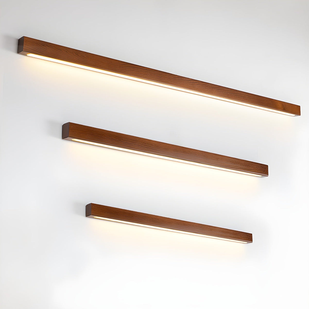 Elvivine wandlamp Hout Lineair Minimalistisch LED