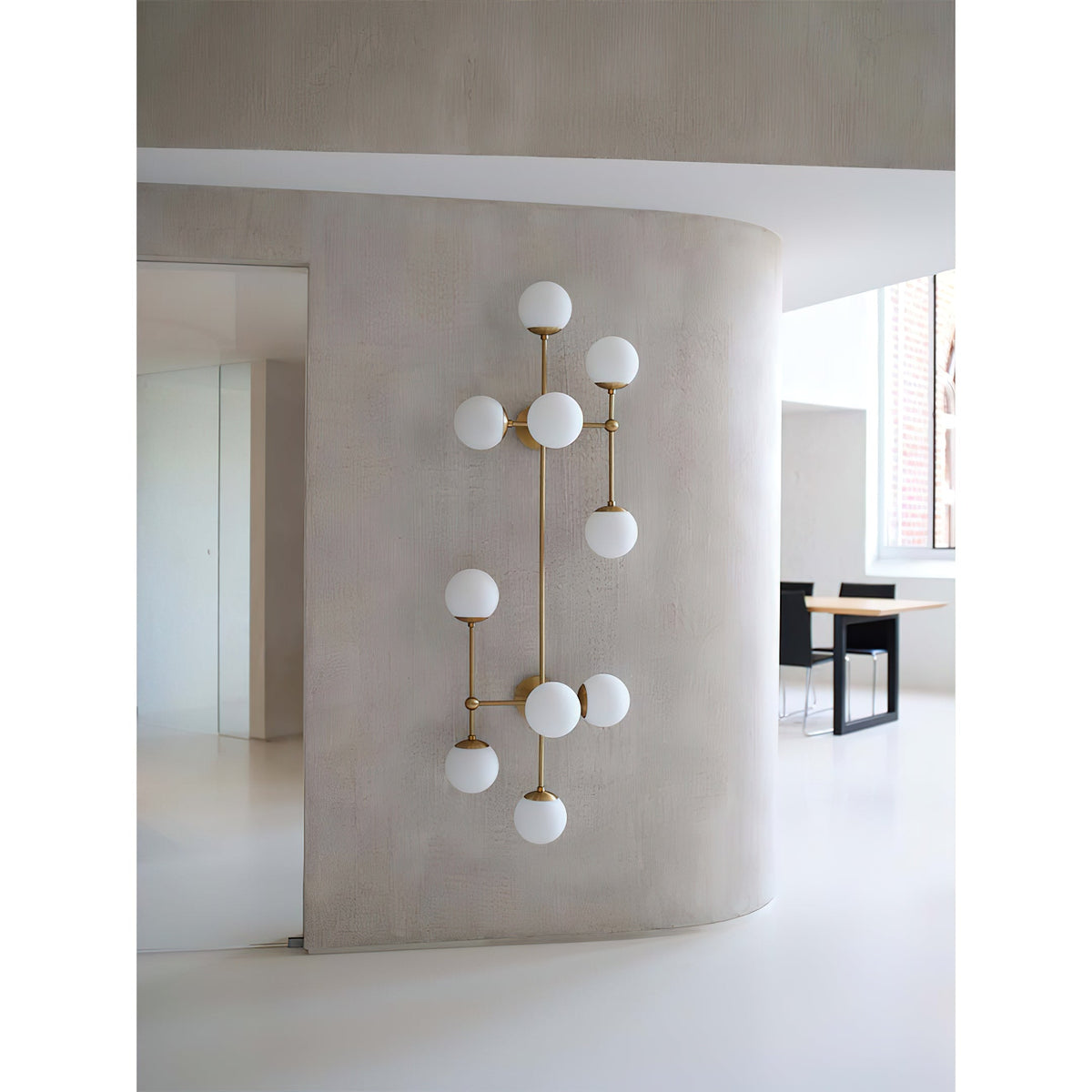 Ulfuvyo Moderne minimalistische wandlamp van glas en metaal