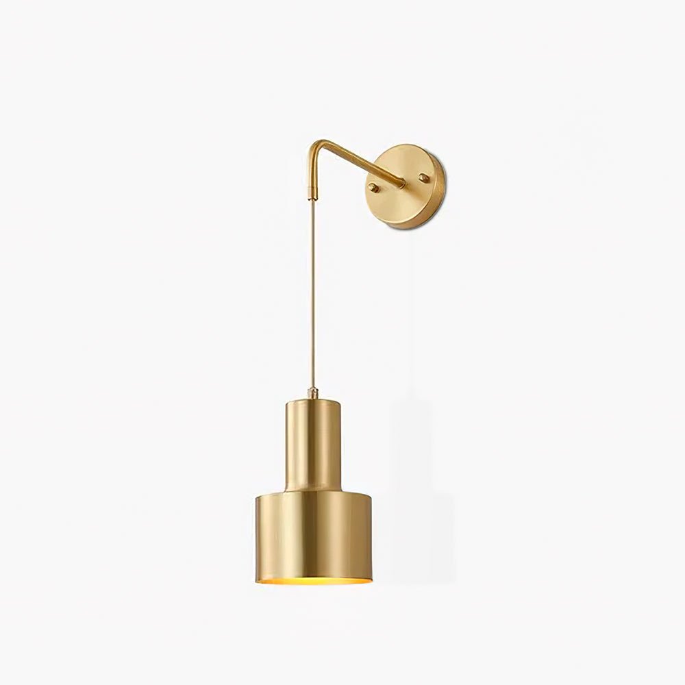 Alvina moderne minimalistische messing wandlamp