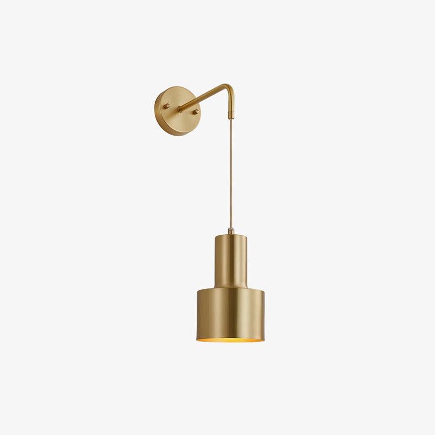 Alvina moderne minimalistische messing wandlamp