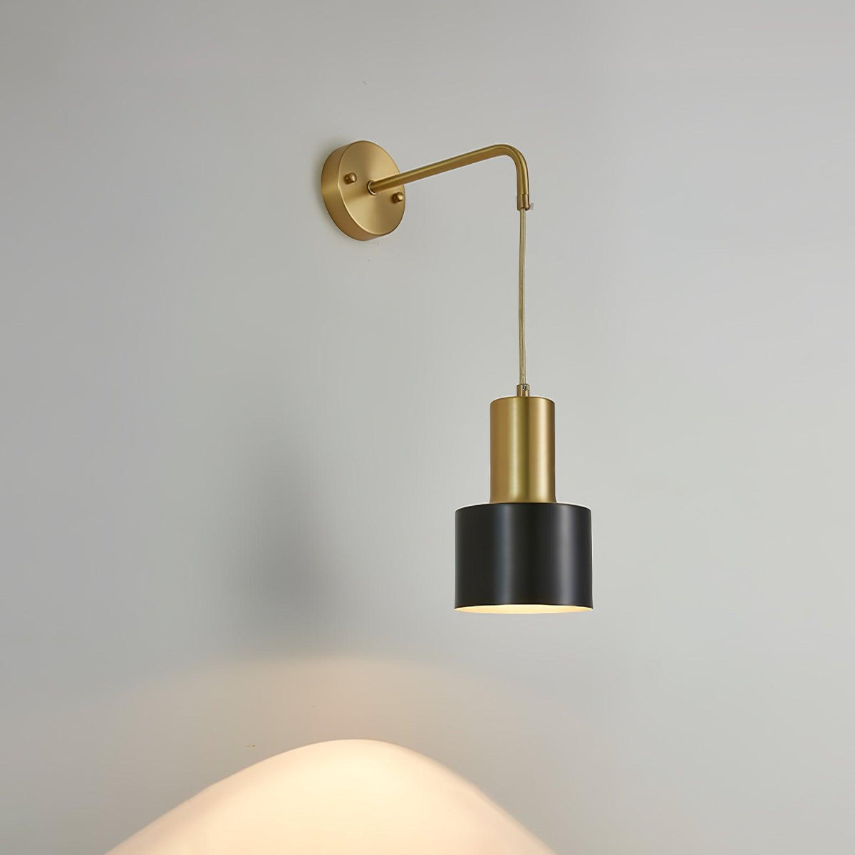 Alvina moderne minimalistische messing wandlamp