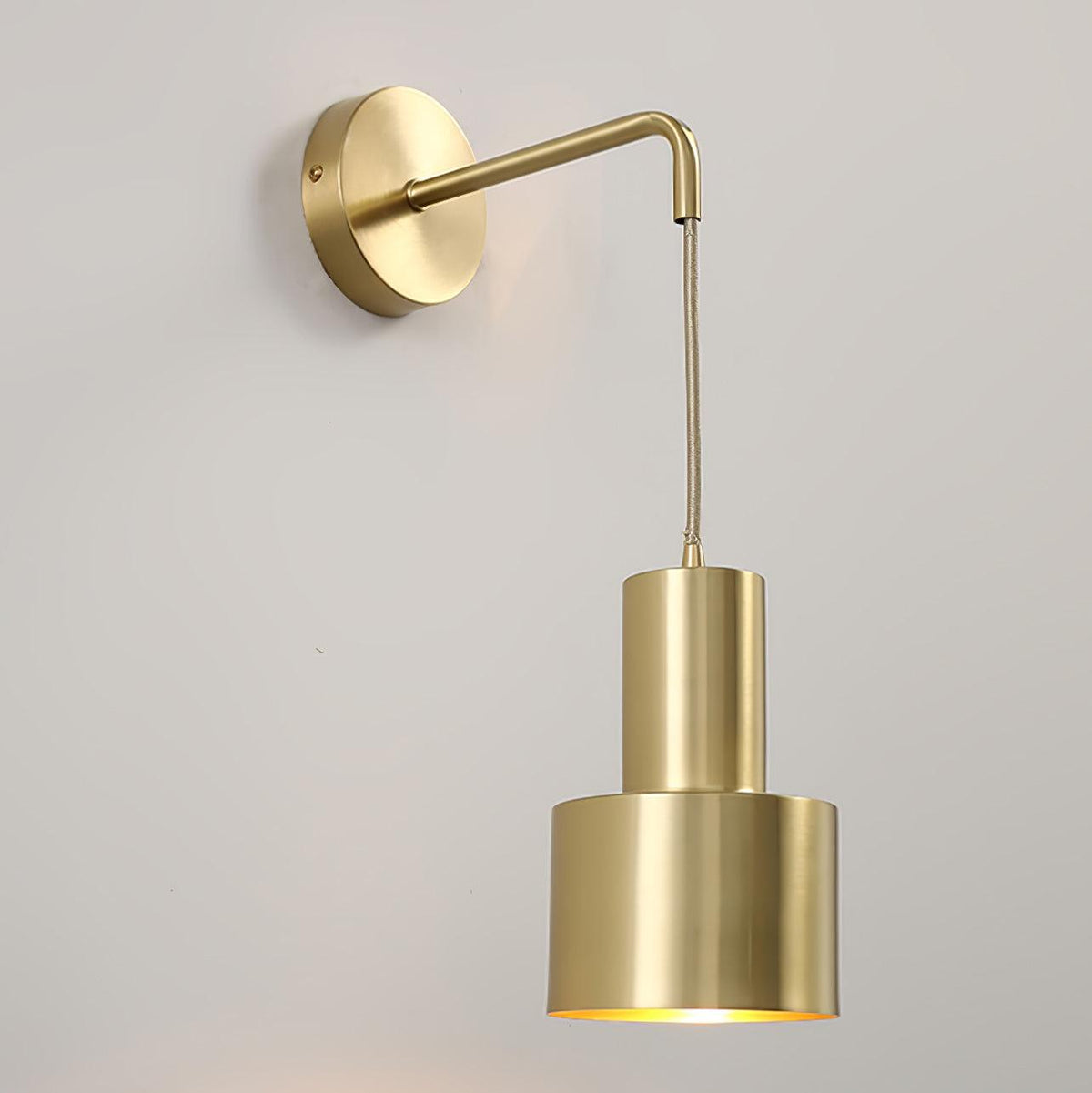 Alvina moderne minimalistische messing wandlamp