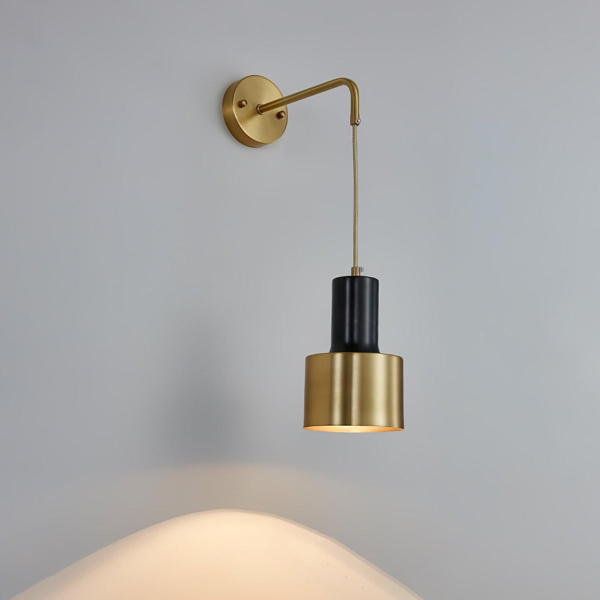 Alvina moderne minimalistische messing wandlamp