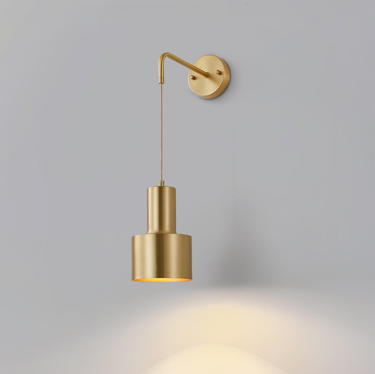 Alvina moderne minimalistische messing wandlamp