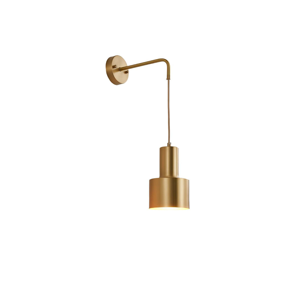 Alvina moderne minimalistische messing wandlamp