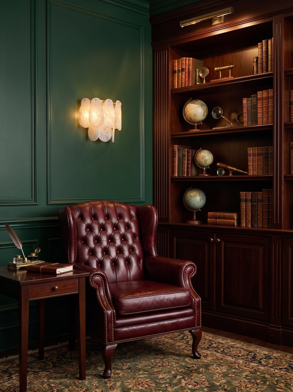 Quenstone onregelmatige albast wandlamp