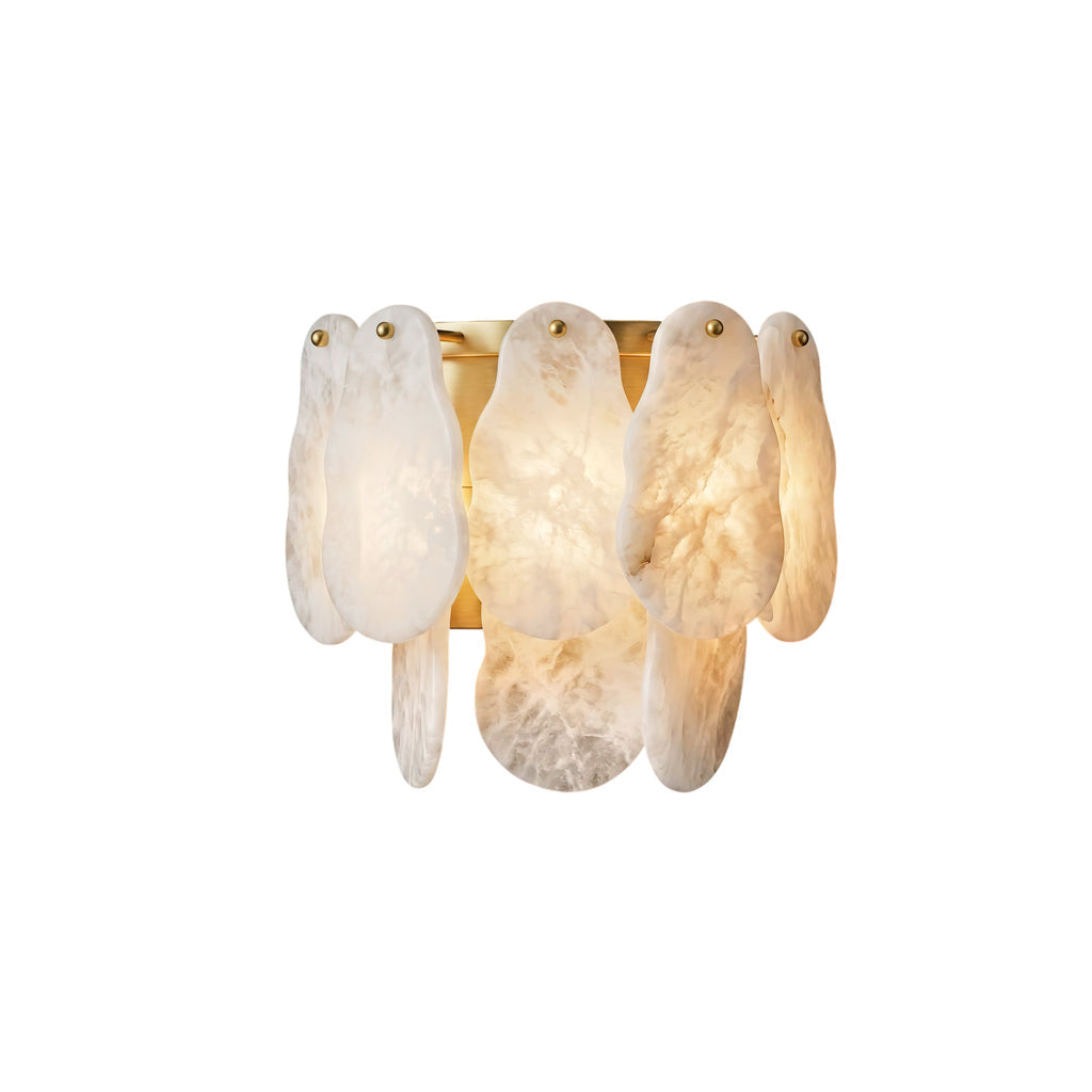 Quenstone onregelmatige albast wandlamp