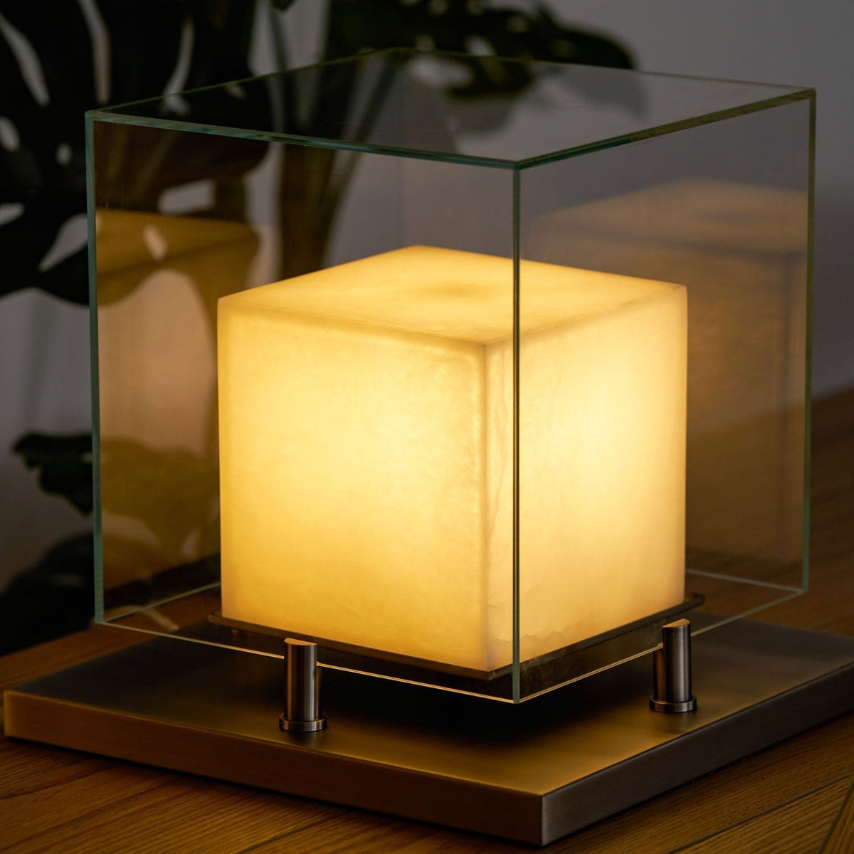Cubo albasten tafellamp