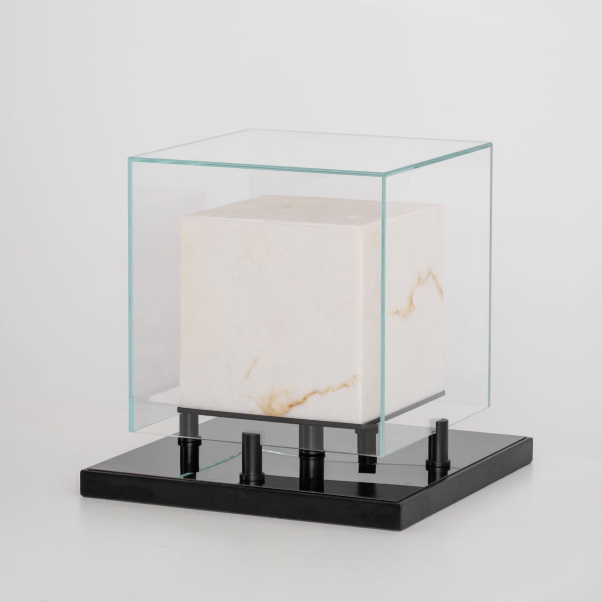 Cubo albasten tafellamp
