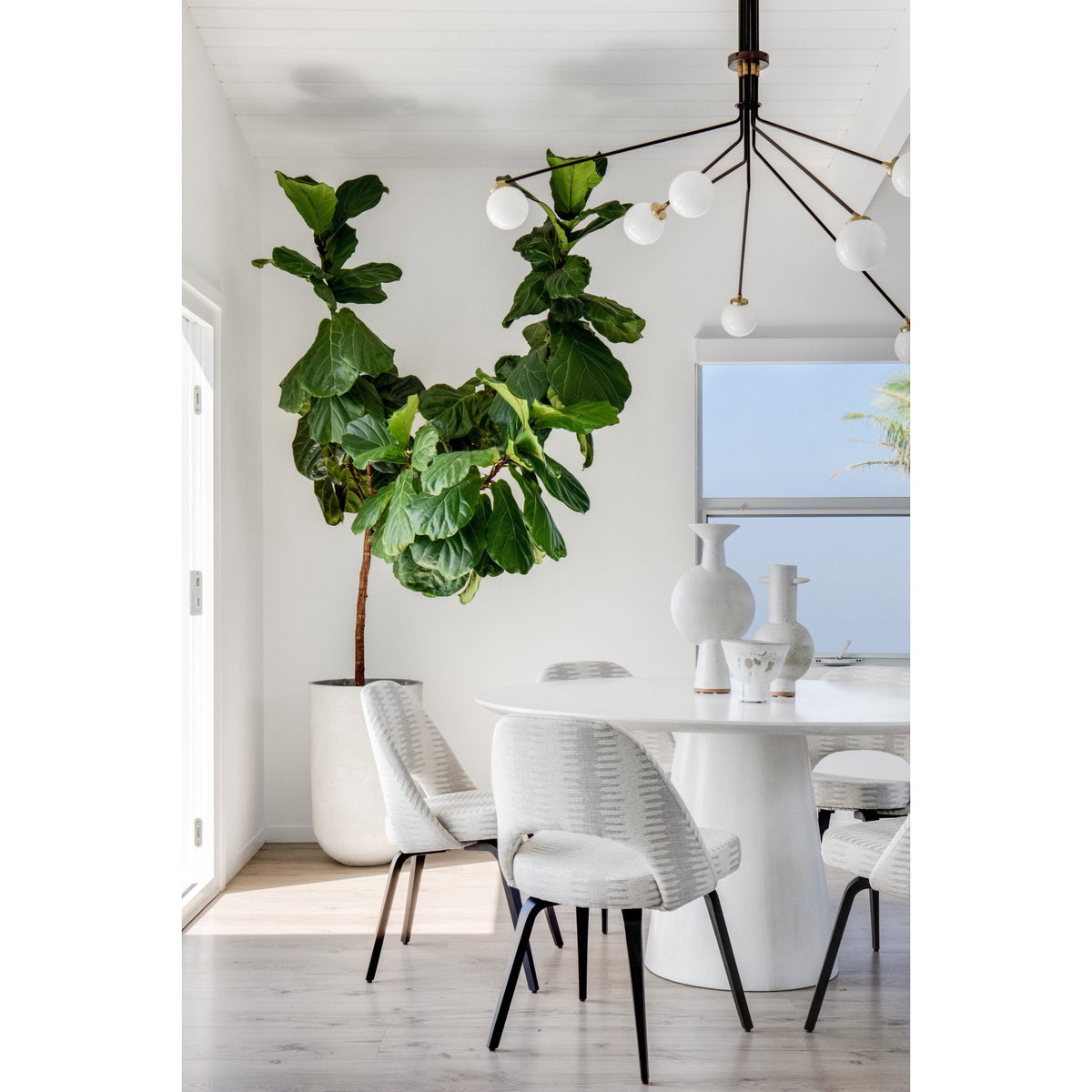 Vatnuvyo moderne minimalistische plafondlamp van messing en glas