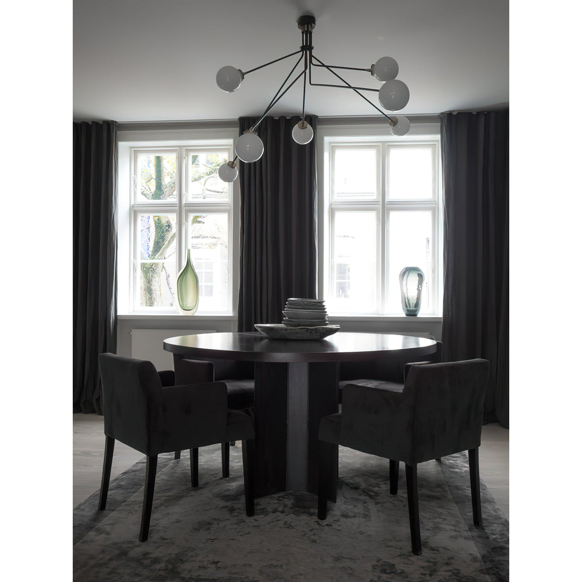 Vatnuvyo moderne minimalistische plafondlamp van messing en glas