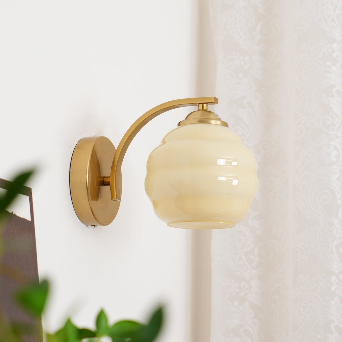 Veloelia wandlamp Art Deco Vintage glas