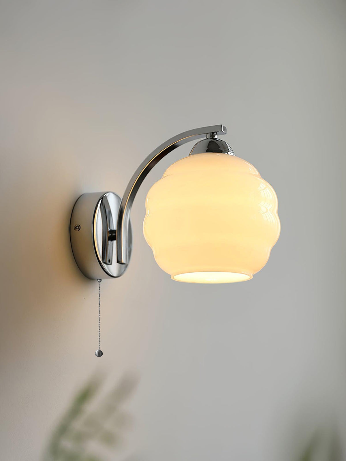 Jasenor Sierlijk Premium Noords Kunstzinnig Glas Wandlamp
