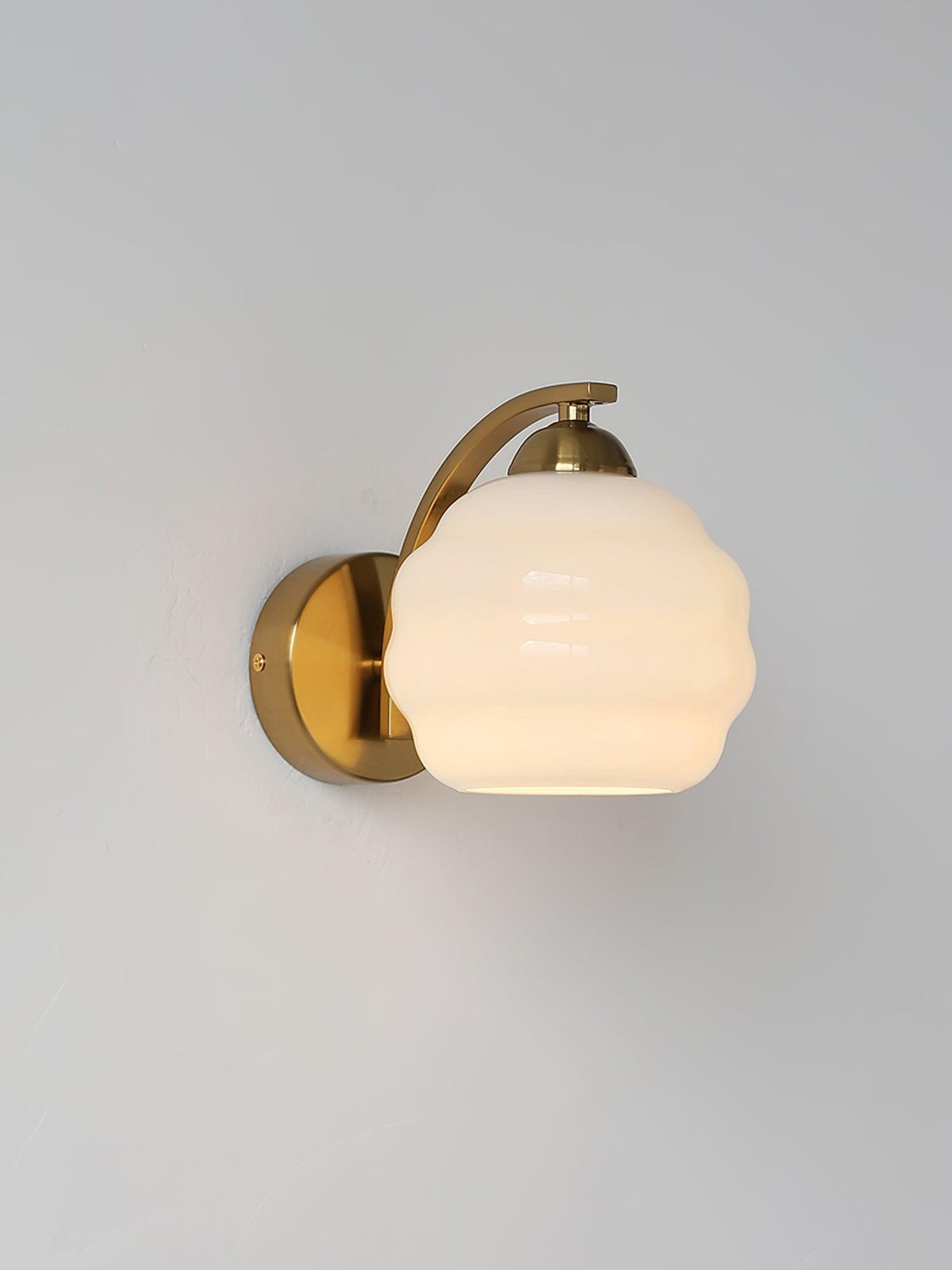 Eiraaine wandlamp Art Deco glas Chroom