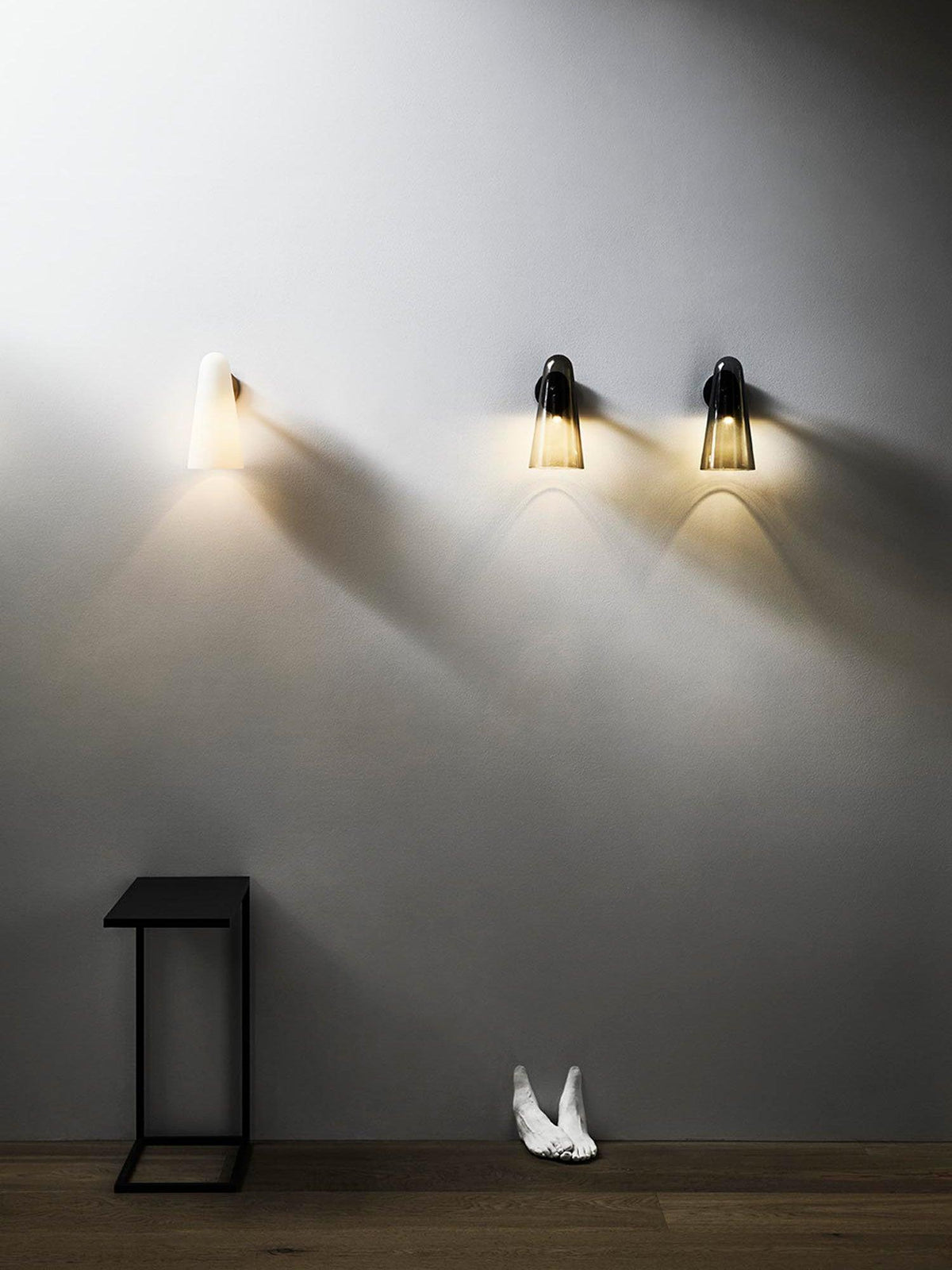 Lioririella Conical glas wandlamp