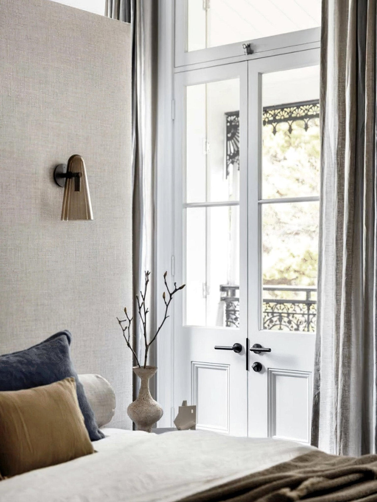 Lioririella Conical glas wandlamp