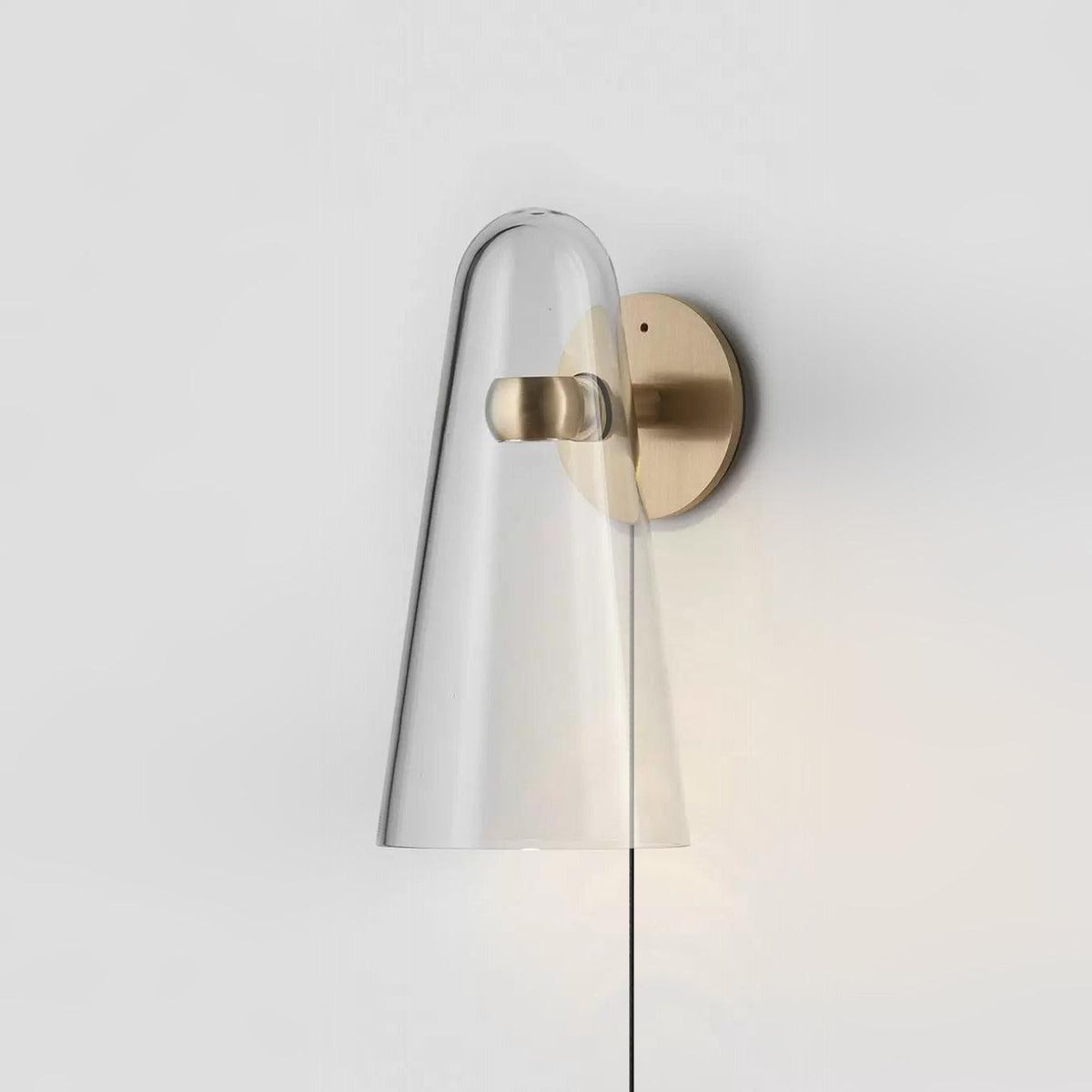 Velivira conische glazen wandlamp