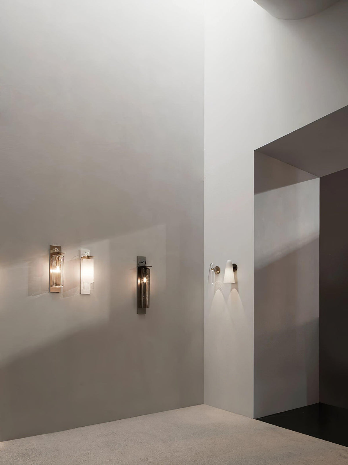Lioririella Conical glas wandlamp