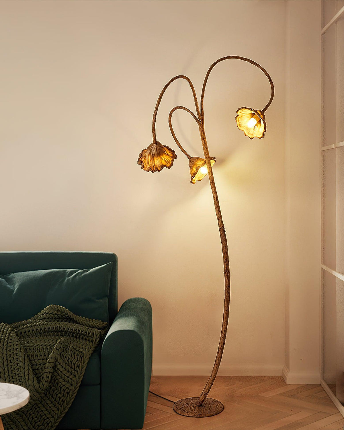 Ailo vloerlamp van natuurlijke hars
