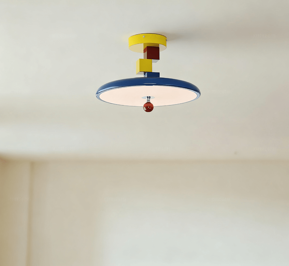 Yvor plafondlamp met geometrisch blok
