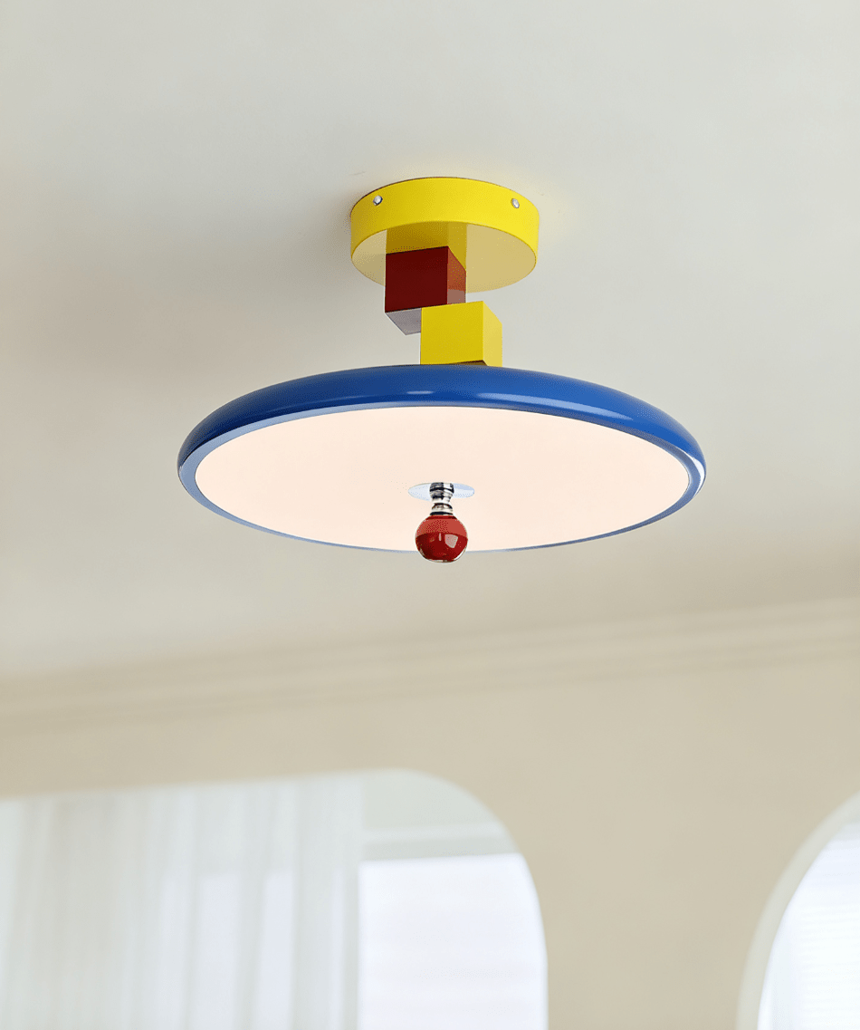 Yvor plafondlamp met geometrisch blok
