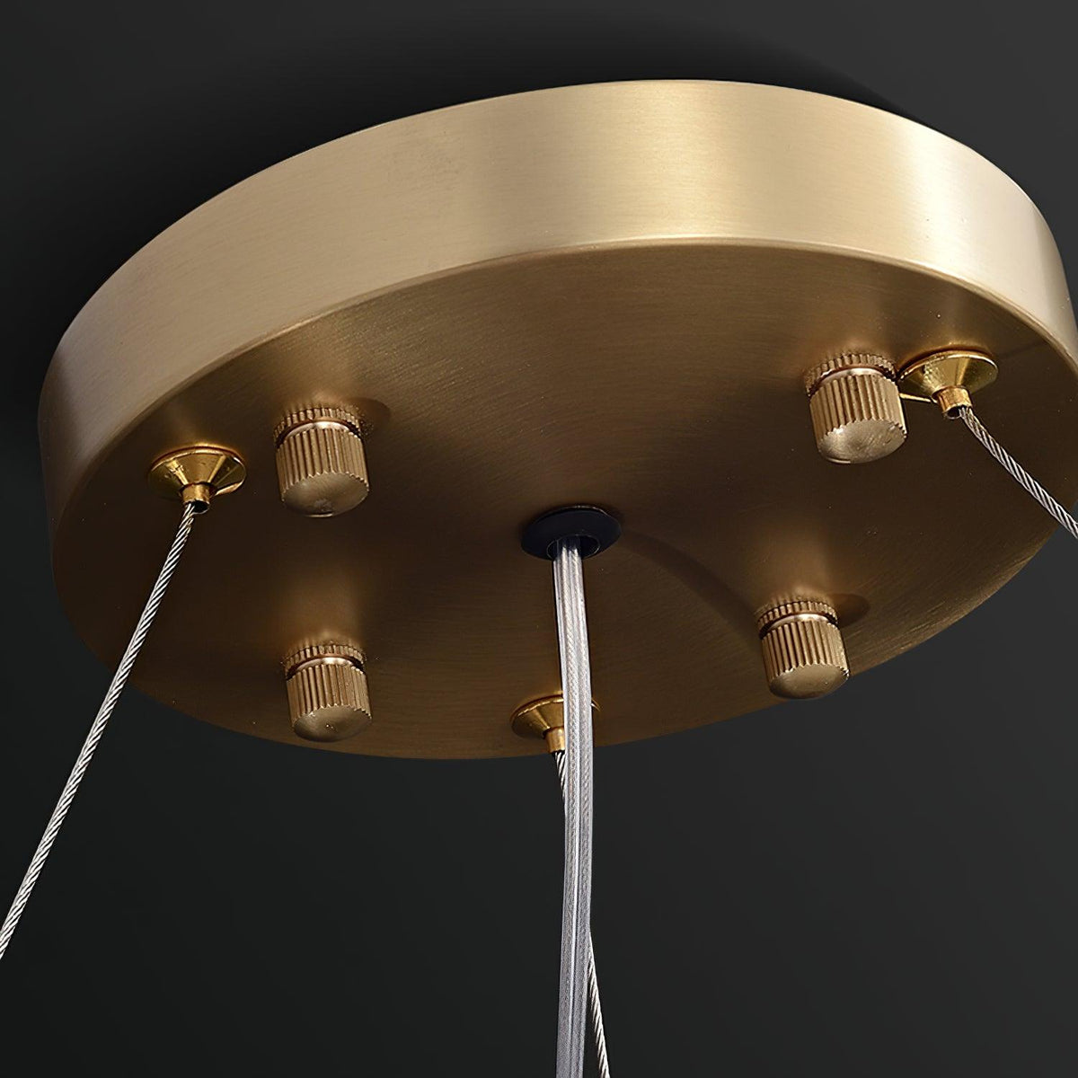 Hexa kroonluchter met luxe glas en LED