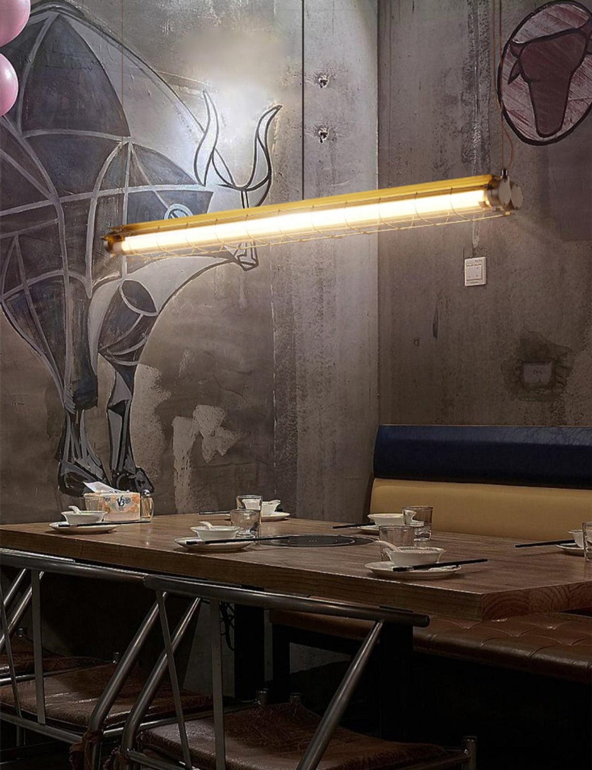 Alaric Industriële lineaire hanglamp